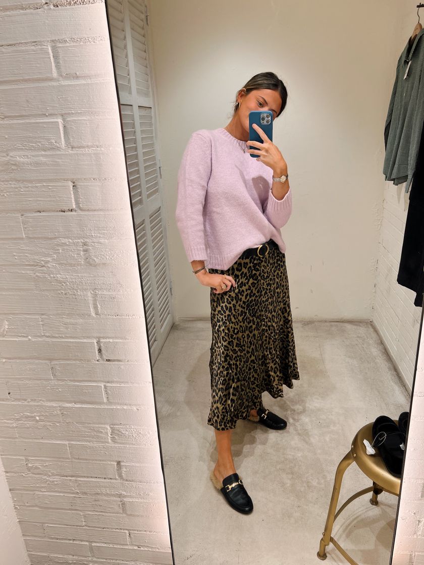 Social KNIT SWEATER WITH BELOW-THE-ELBOW-LENGTH SLEEVES