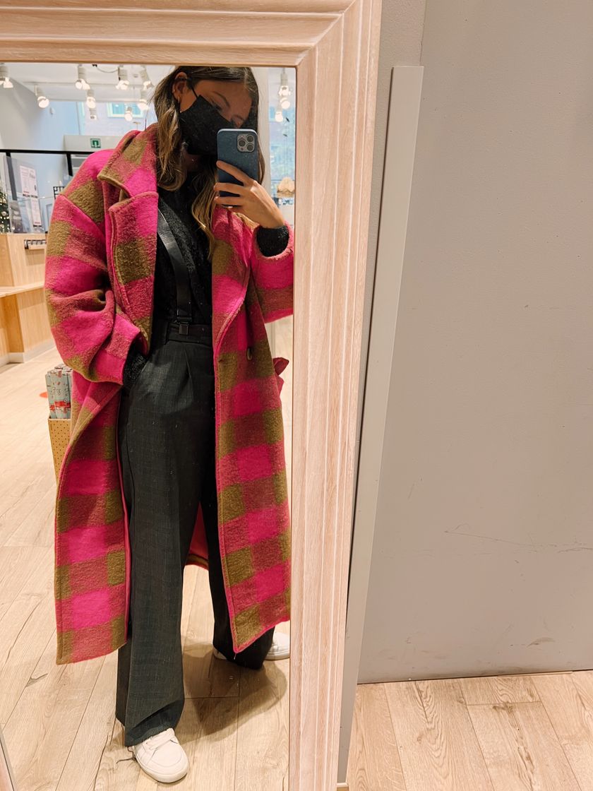 Social ABRIGO PRINT ROSA FLÚOR