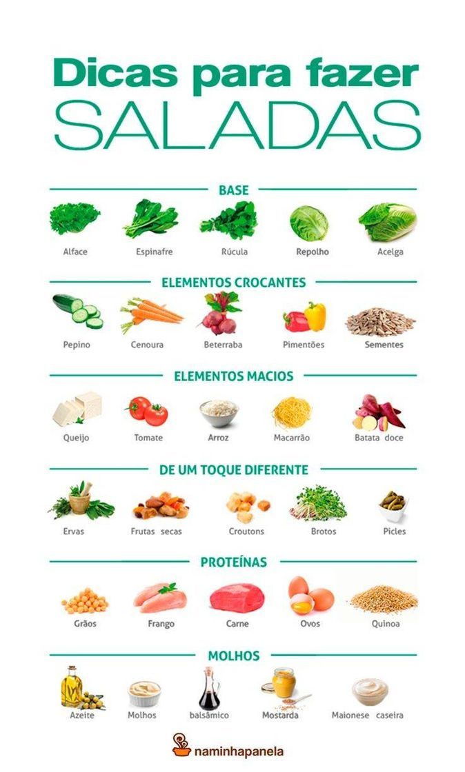 Fashion Dicas para preparar a salada 