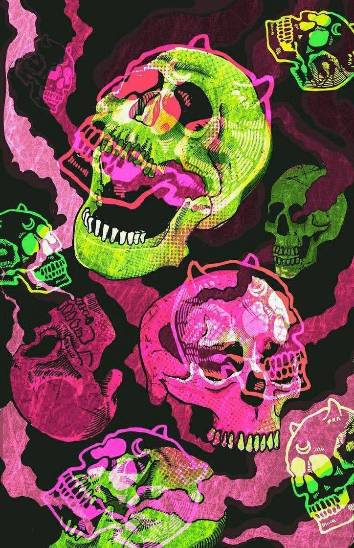 Fashion colorful skulls