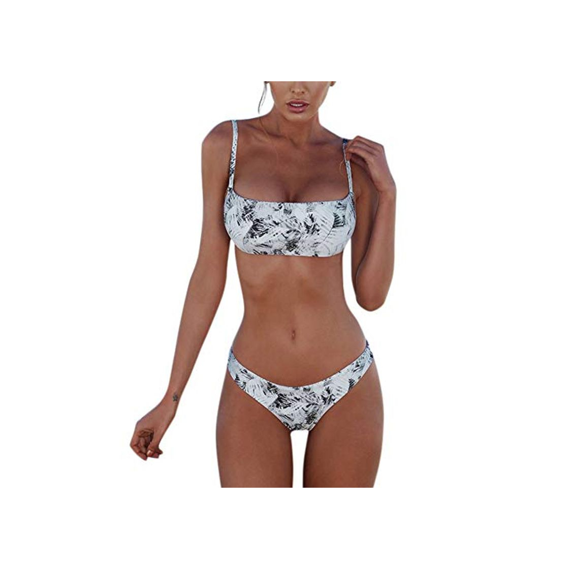 Social Meizas Conjuntos de Bikinis para Mujer, Gris