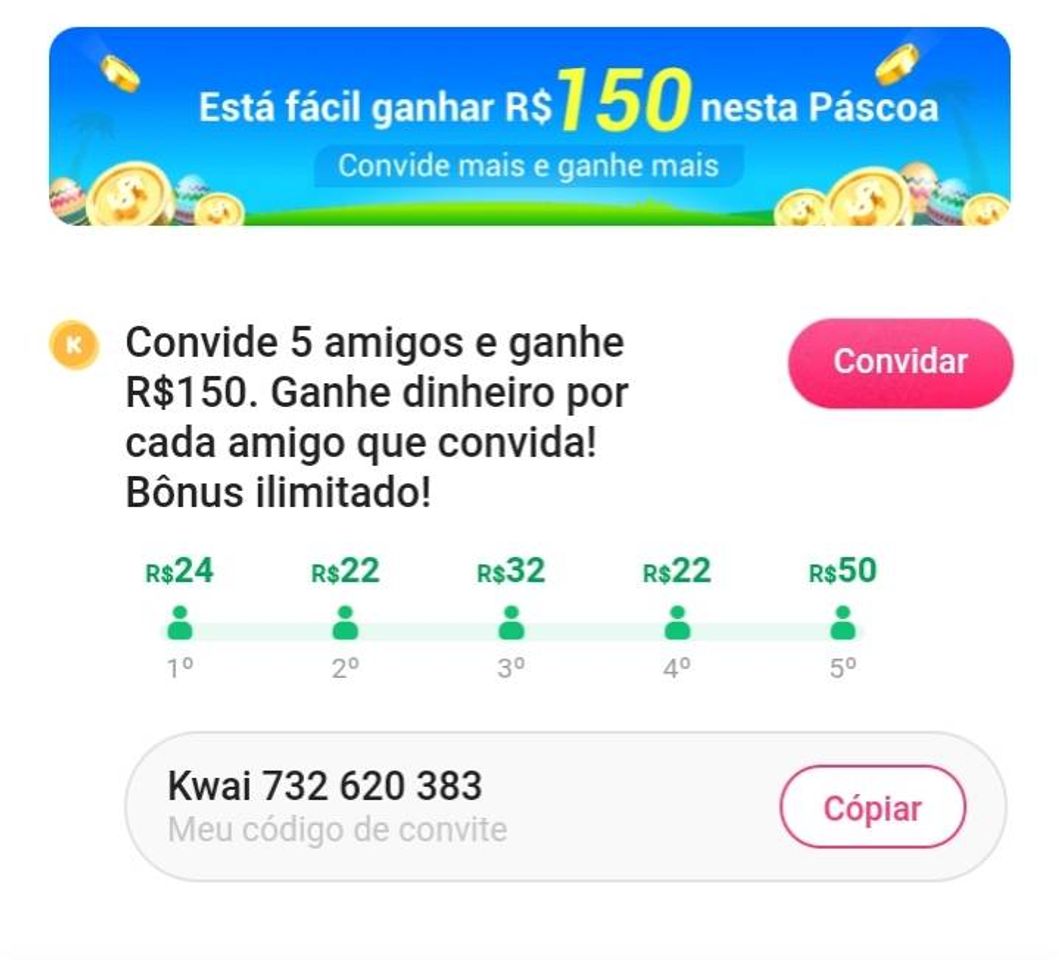 Fashion Se cadastre com o link e ganhe até 150 reais!!!!! 