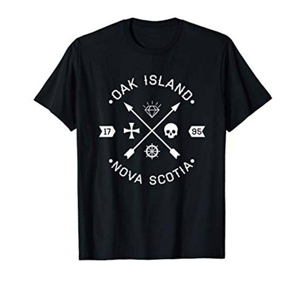 Moda Flechas de cráneo de los Caballeros Templarios de Oak Island Camiseta