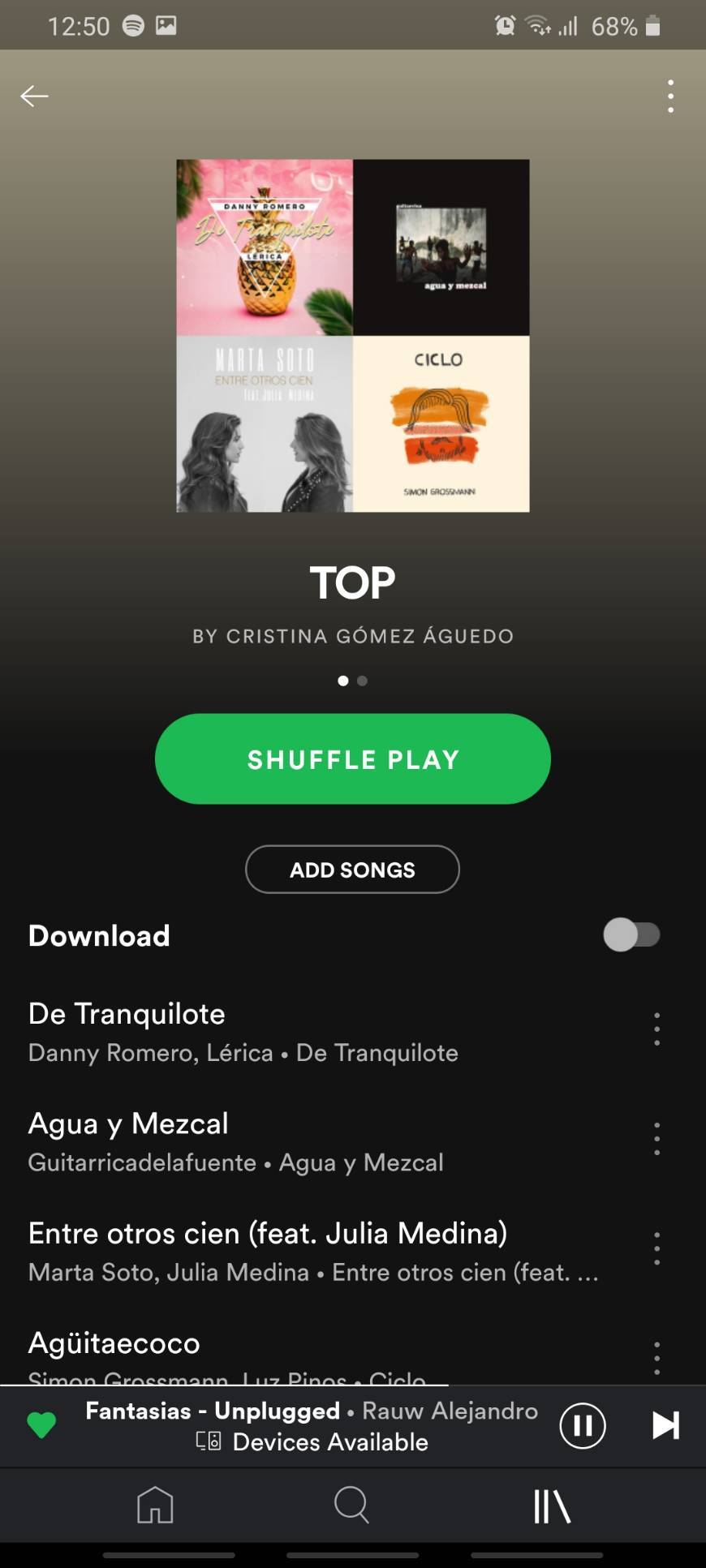 Canción Playlist con música 🔝