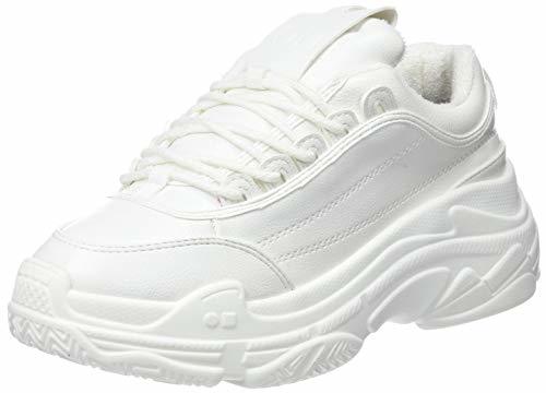 Fashion COOLWAY Shila, Zapatillas Altas para Mujer, Blanco