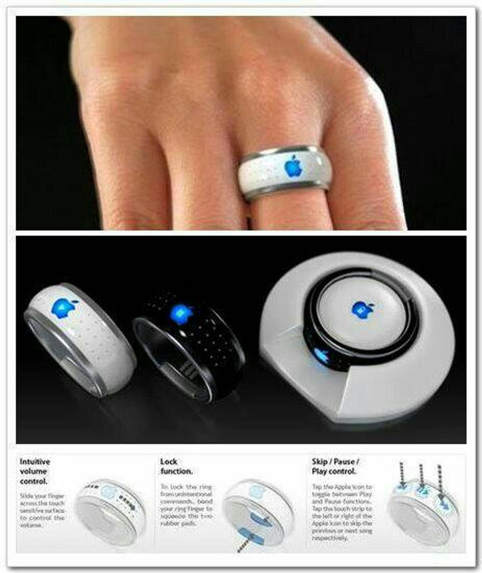 Fashion iRing: Controlando o iPod a partir de um anel

