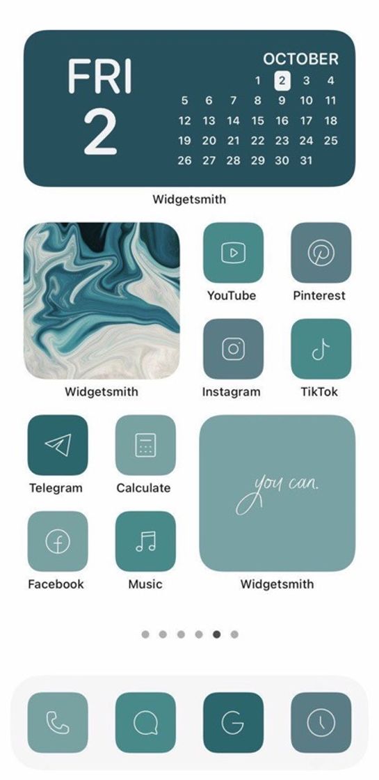 Moda iOS 14 Home Screen 