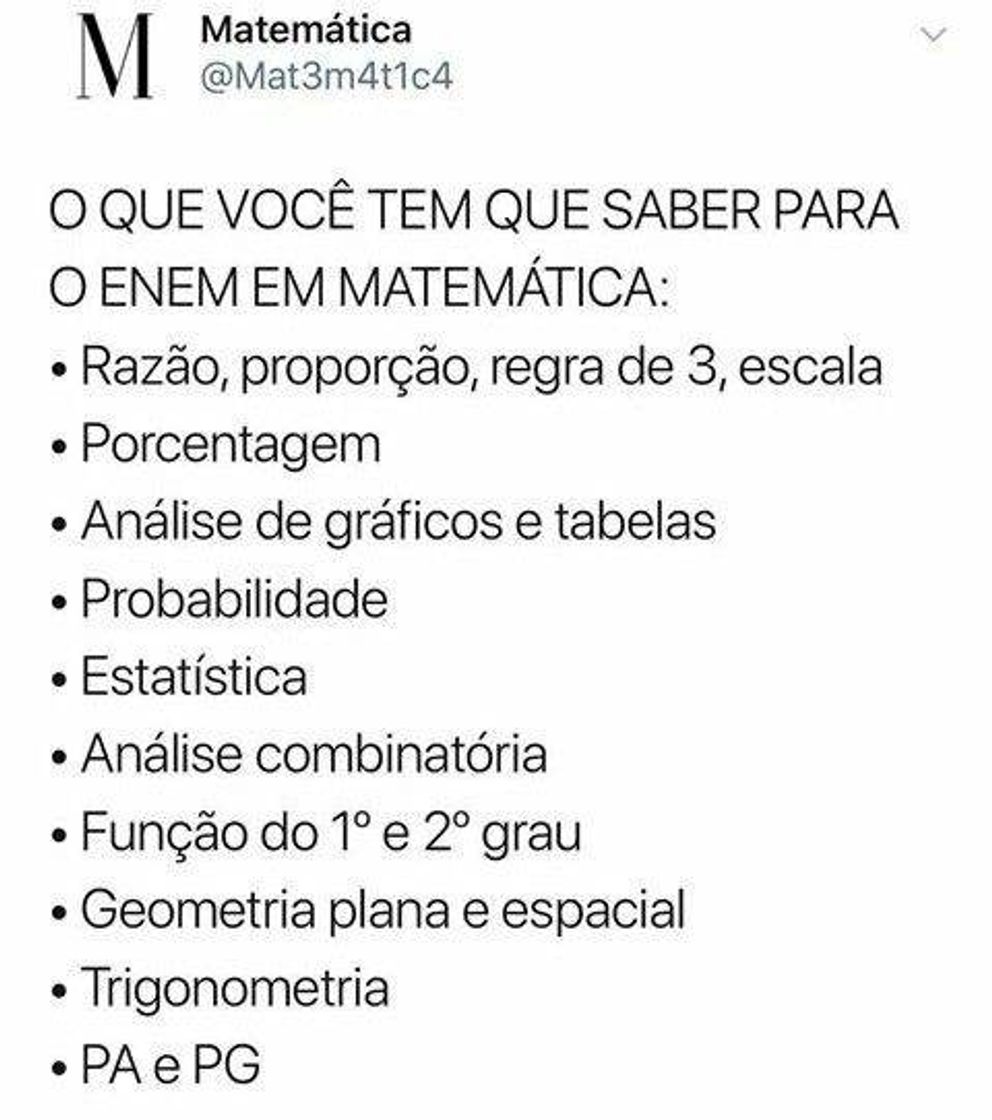 Fashion Matemática e o Enem