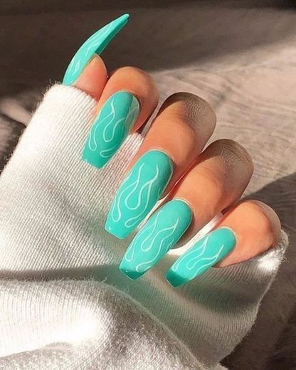 Nails Turquoise Blue💙