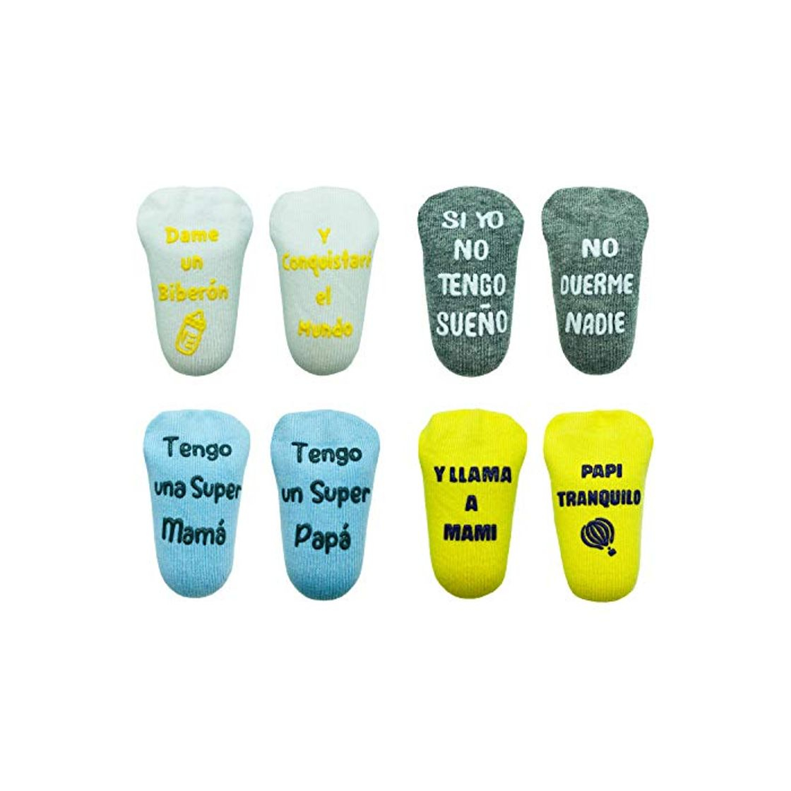 Social Cincobebé Juego de Calcetines Antideslizantes para Bebé