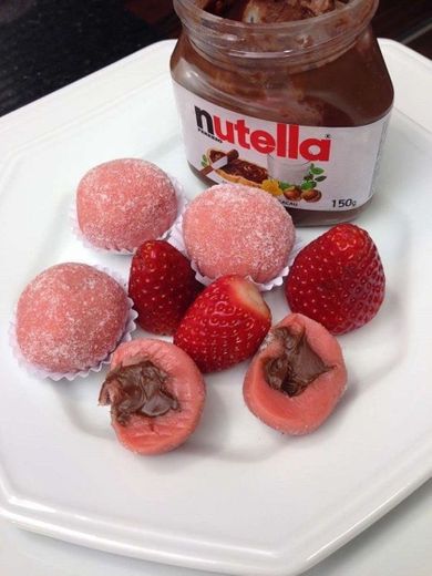 Morango com Nutella 