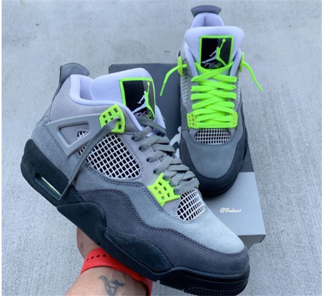 Fashion Air Jordan 4 Retro SE Neon