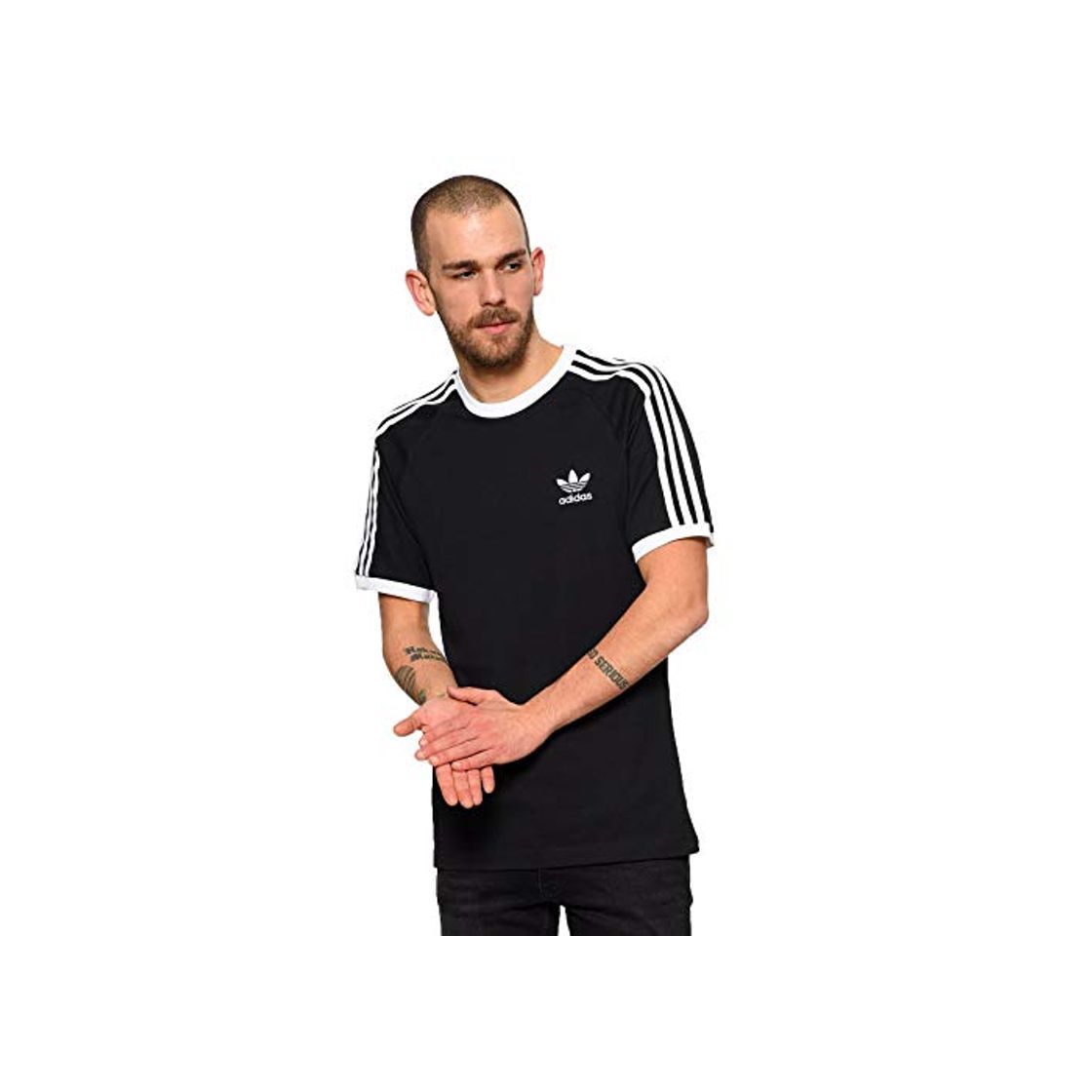 Product adidas ropa de hombre camiseta manga corta CW1202 3 RAYAS TEE M