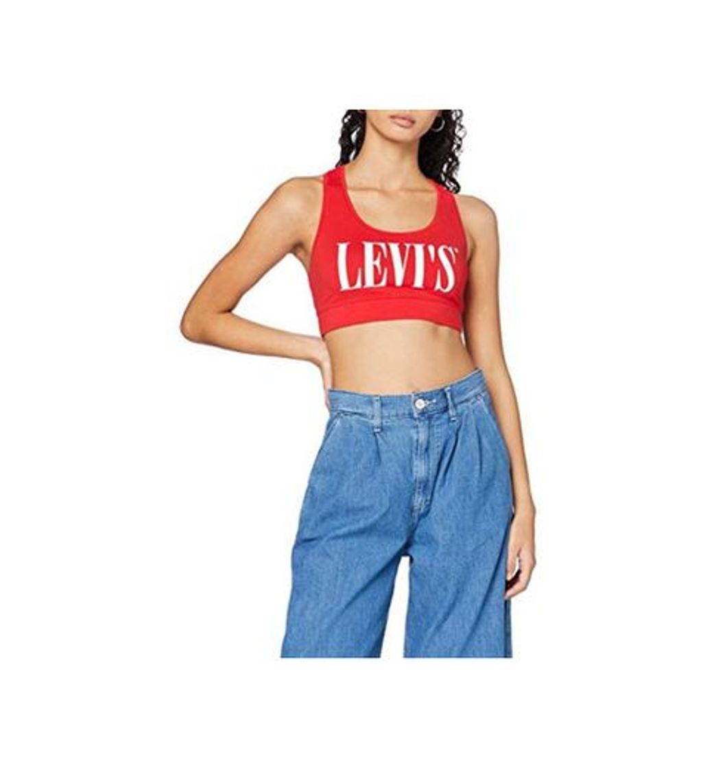 Fashion Top Levis Logo Sports Rojo Mujer Medium Rojo