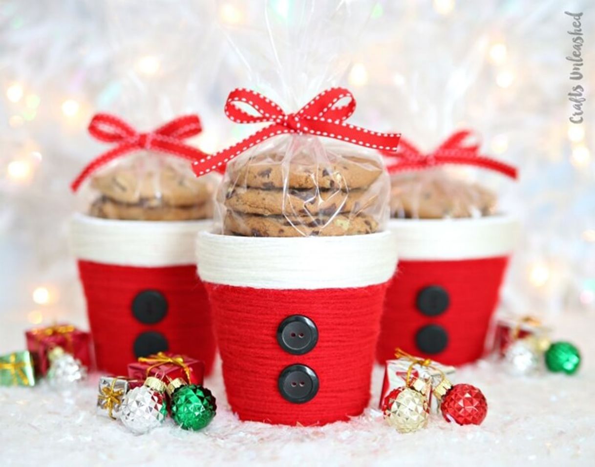 Fashion Lembrancinha de Natal - Vasinho de plantas com cupcake