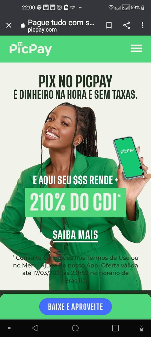 Moda Indicação do Picpay