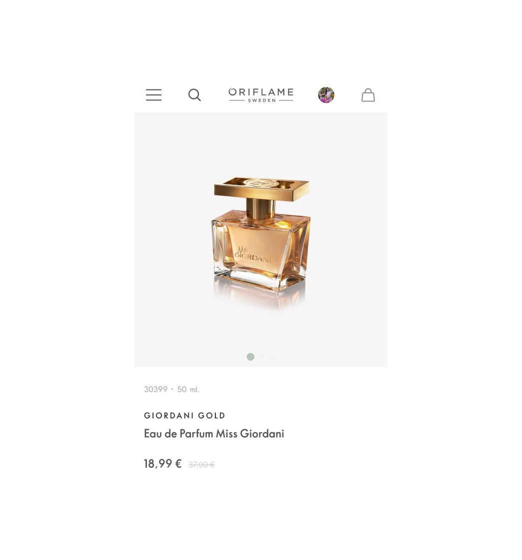 Social GIORDANI GOLD
Eau de Parfum Miss Giordani
18