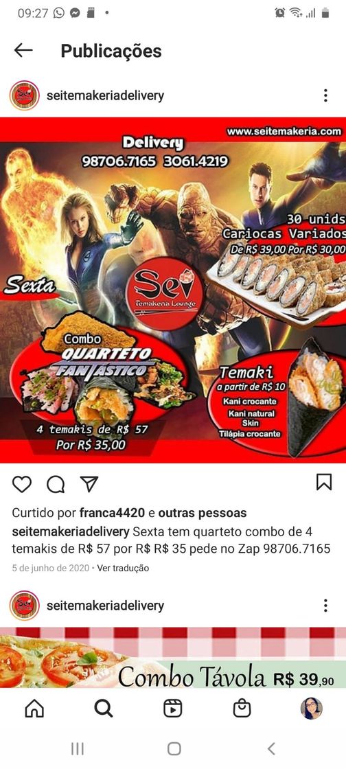 Restaurantes Sei Temakeria II