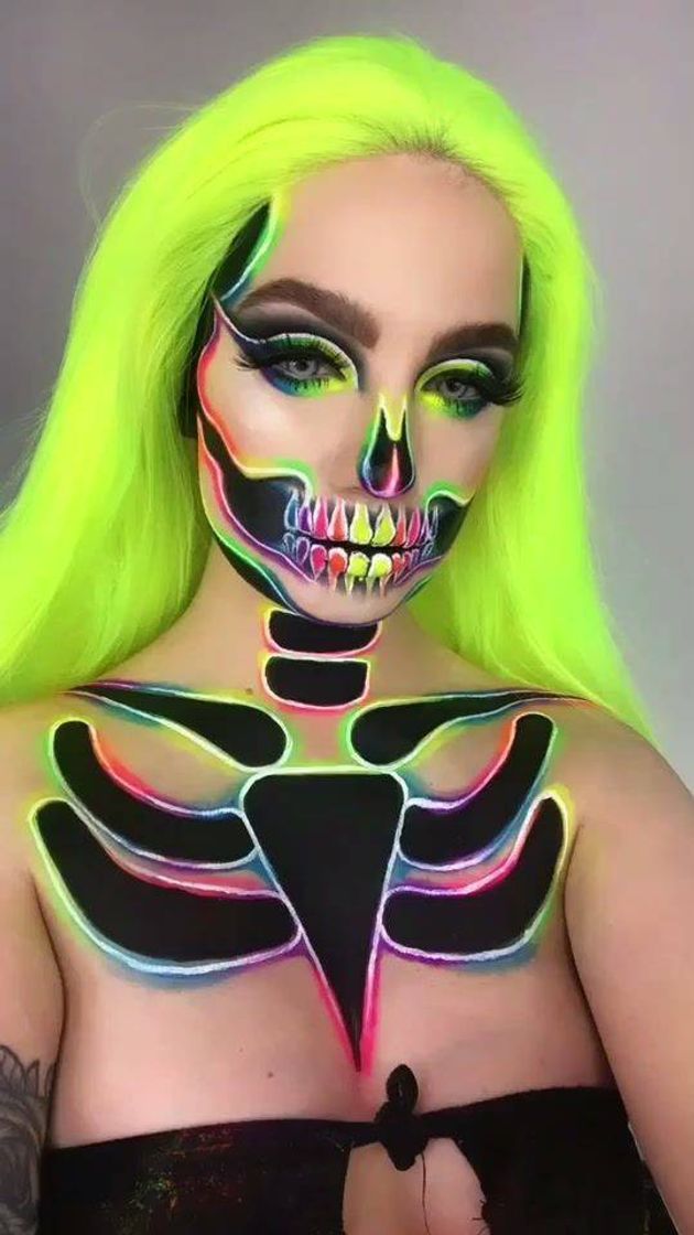 Moda Make neon halloween 💚🎃