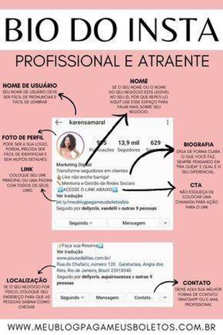 Fashion BIOGRAFIA PROFISSIONAL E ATRAENTE INSTAGRAM 