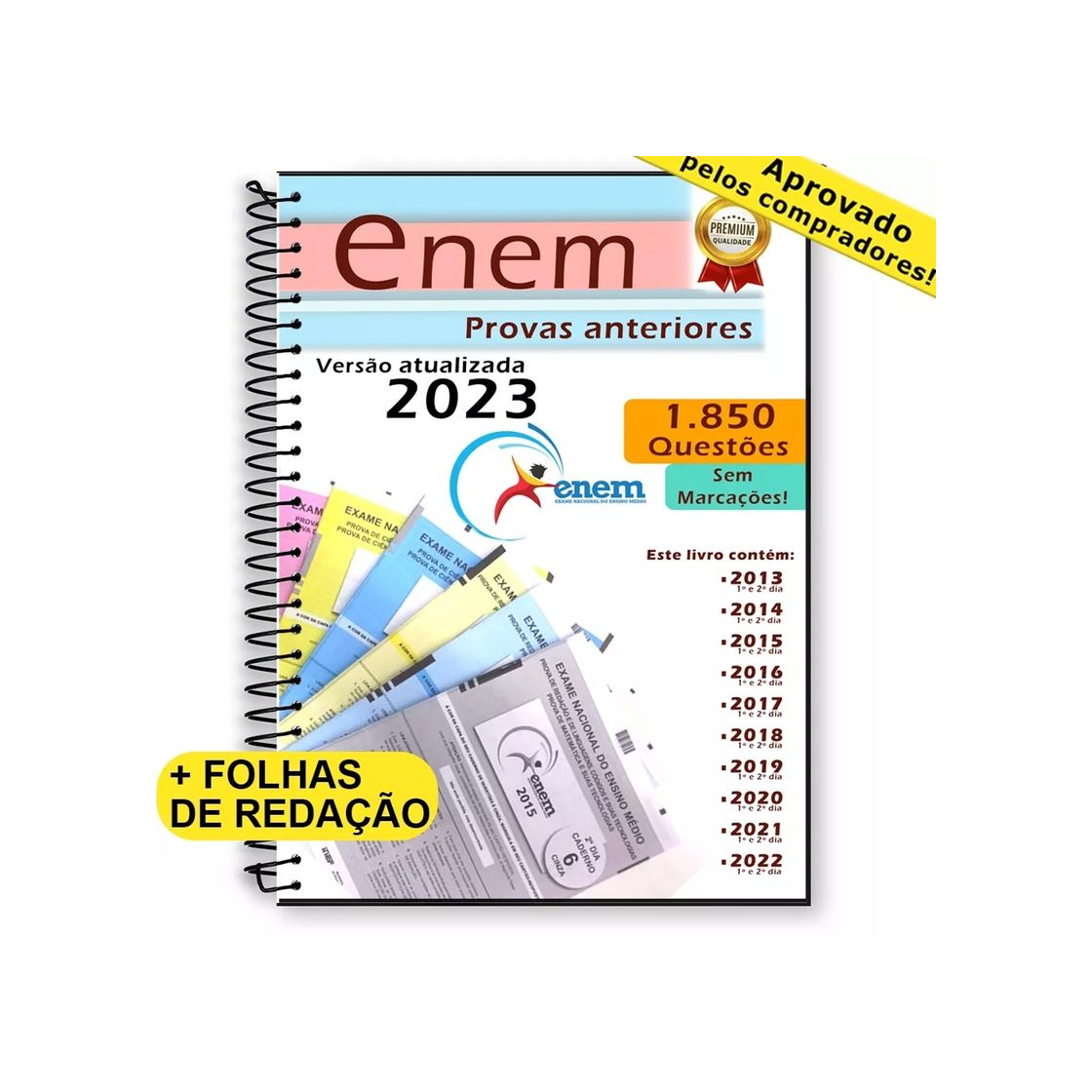 Products Apostila com provas do Enem de anos anteriores 