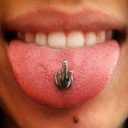 Piercing na língua 😍