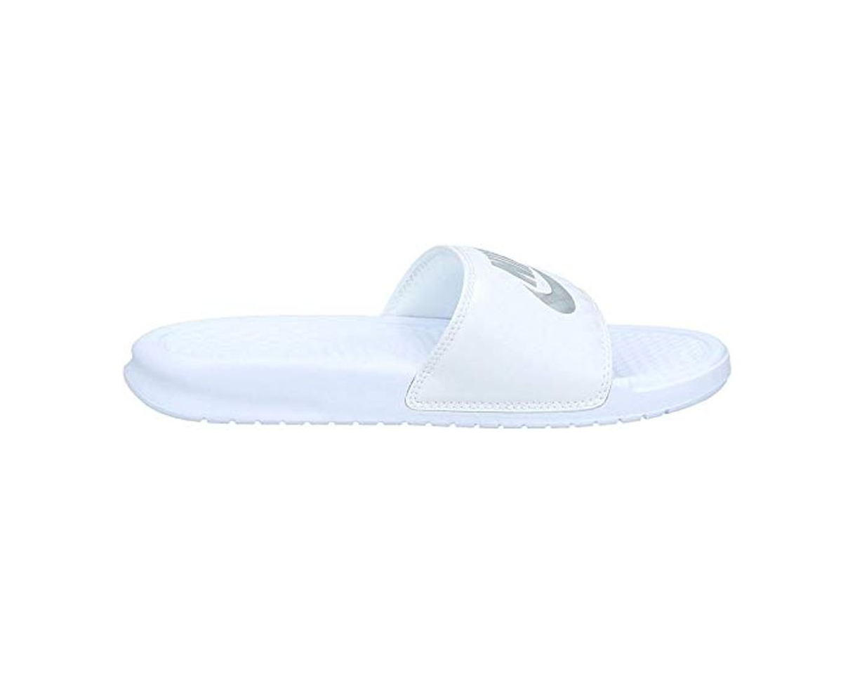 Fashion Nike Wmns Benassi JDI, Chanclas para Mujer, Blanco