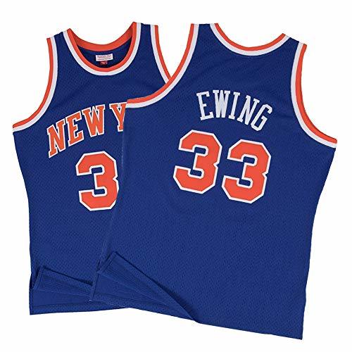 Producto LSJ-ZZ Jersey de los Hombres NBA New York Knicks 33# Patrick Ewing