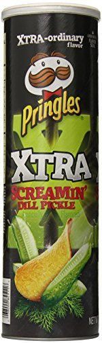 Pringles Extreme Screaming Dill Pickle Chips