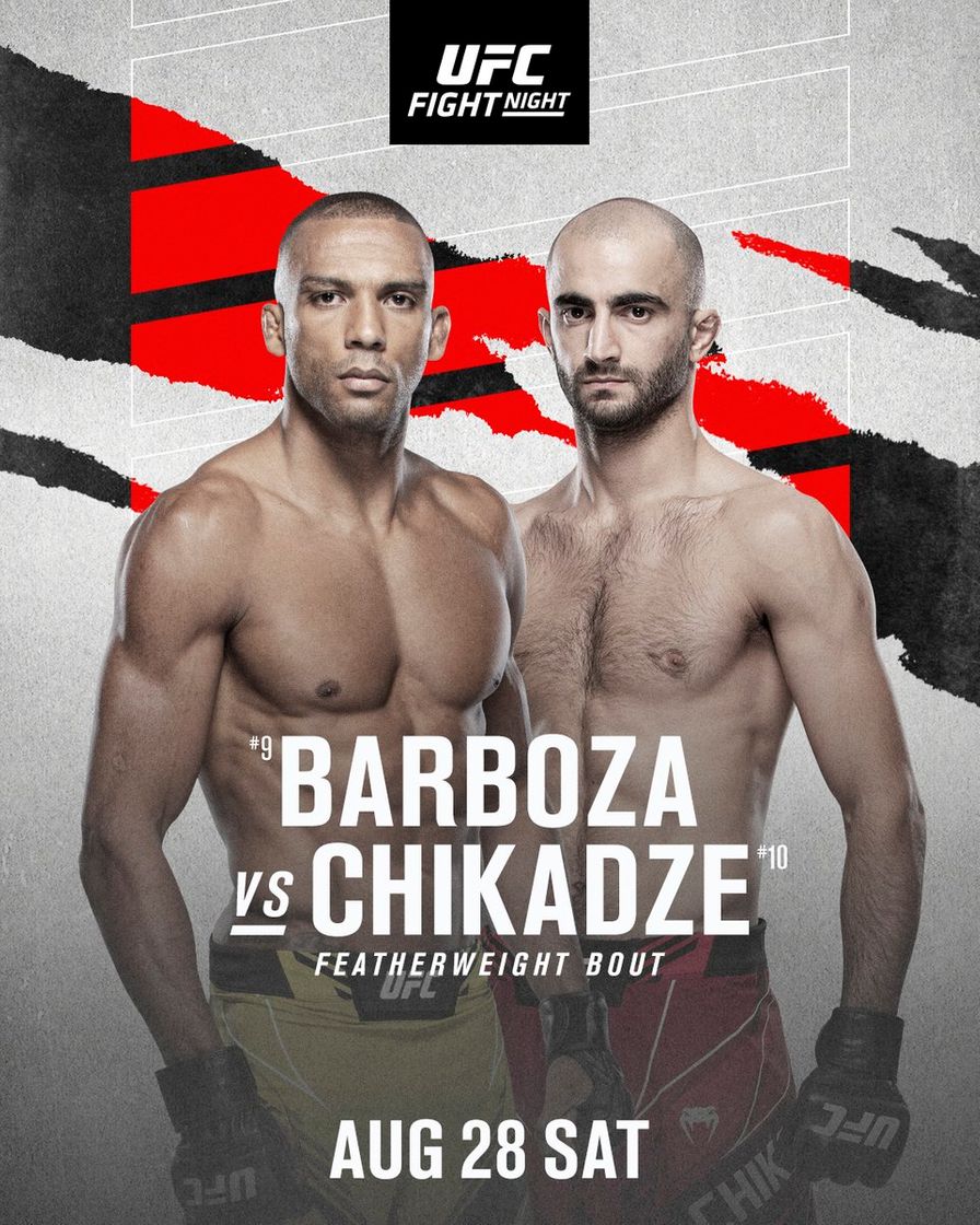 Fashion UFC - Barboza vs Chikadze 28/08/21 💥 <En Vivo> 