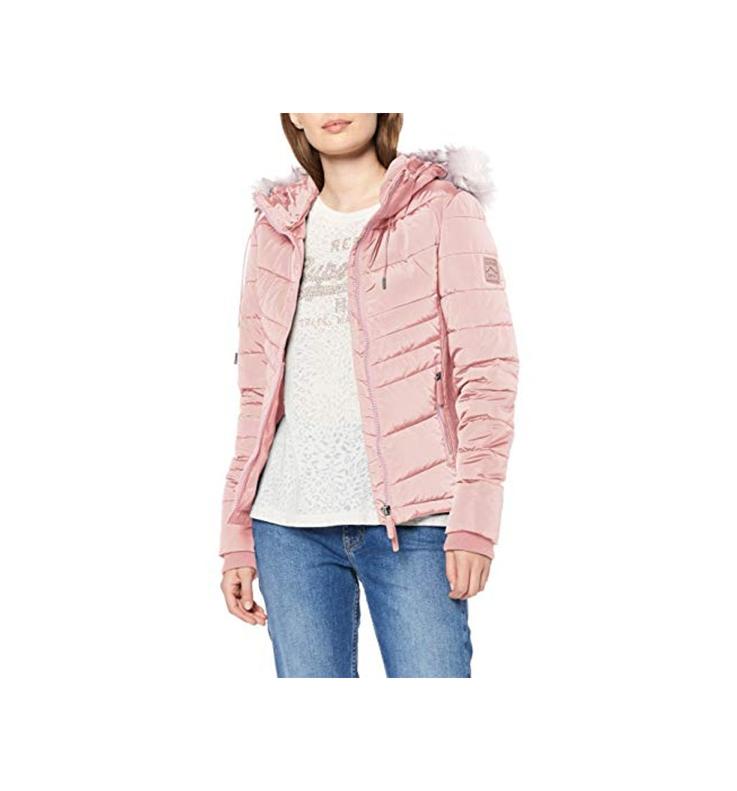 Fashion Superdry Luxe Fuji Chaqueta, Rosa