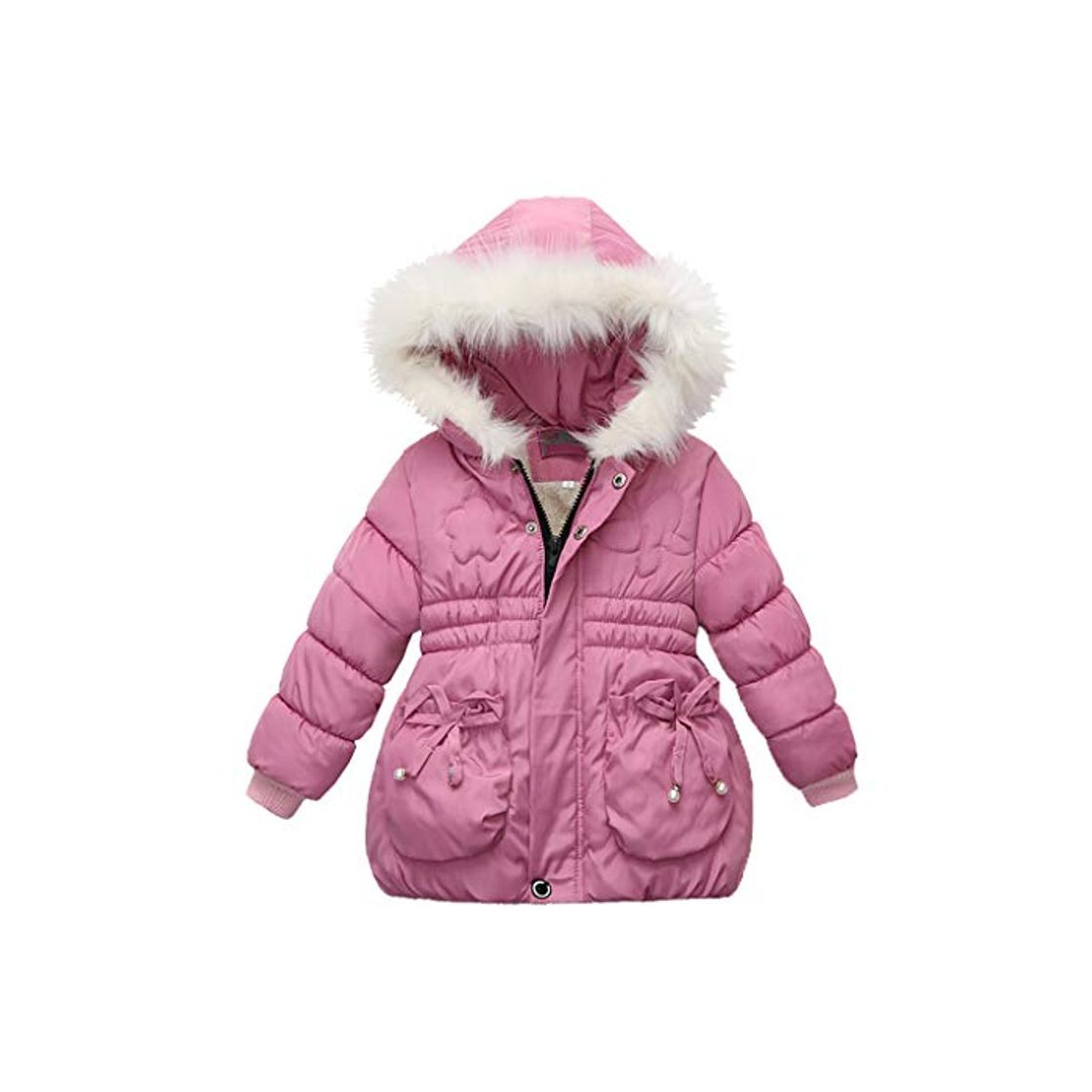 Fashion SO-buts Niños Niña Niñas Abrigos De Invierno Chaqueta Espesar Cremallera Cálida Nieve