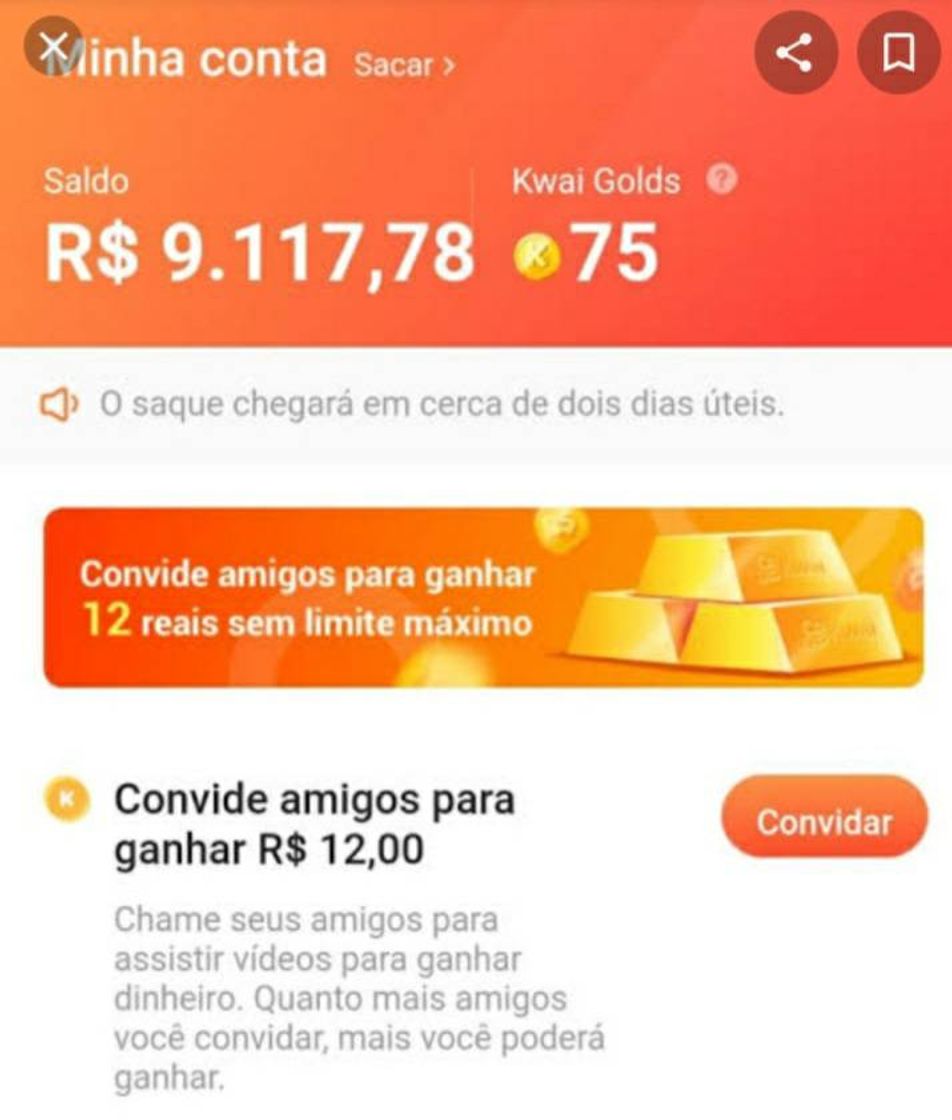 Moda use meu código premiado e ganhe dinheiro no  Kwai549478782