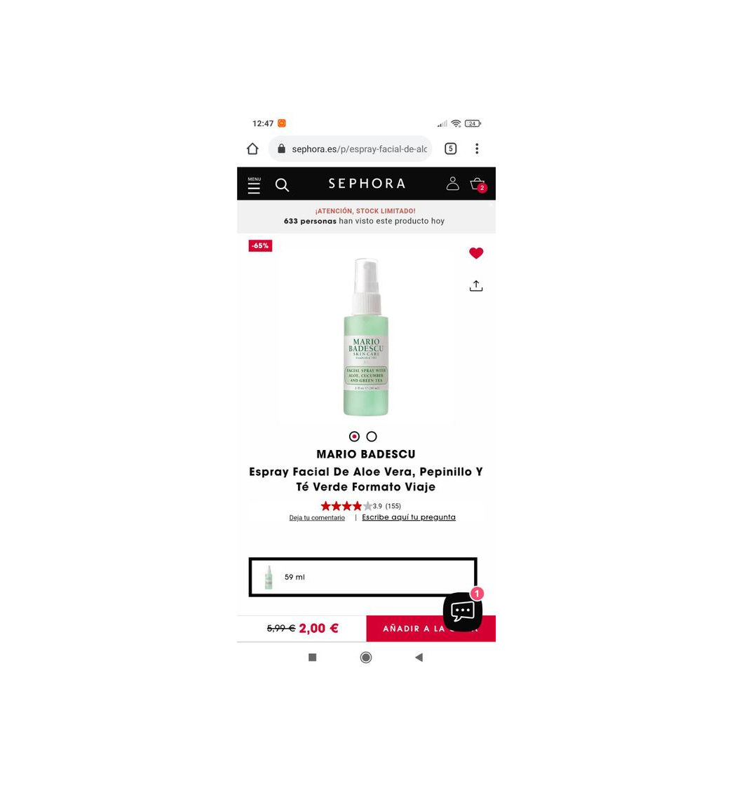 Social Espray Facial de Aloe Vera