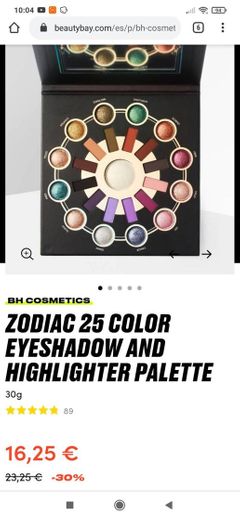 BH Cosmetics Zodiac 25 Color Eyeshadow And Highlighter Palette