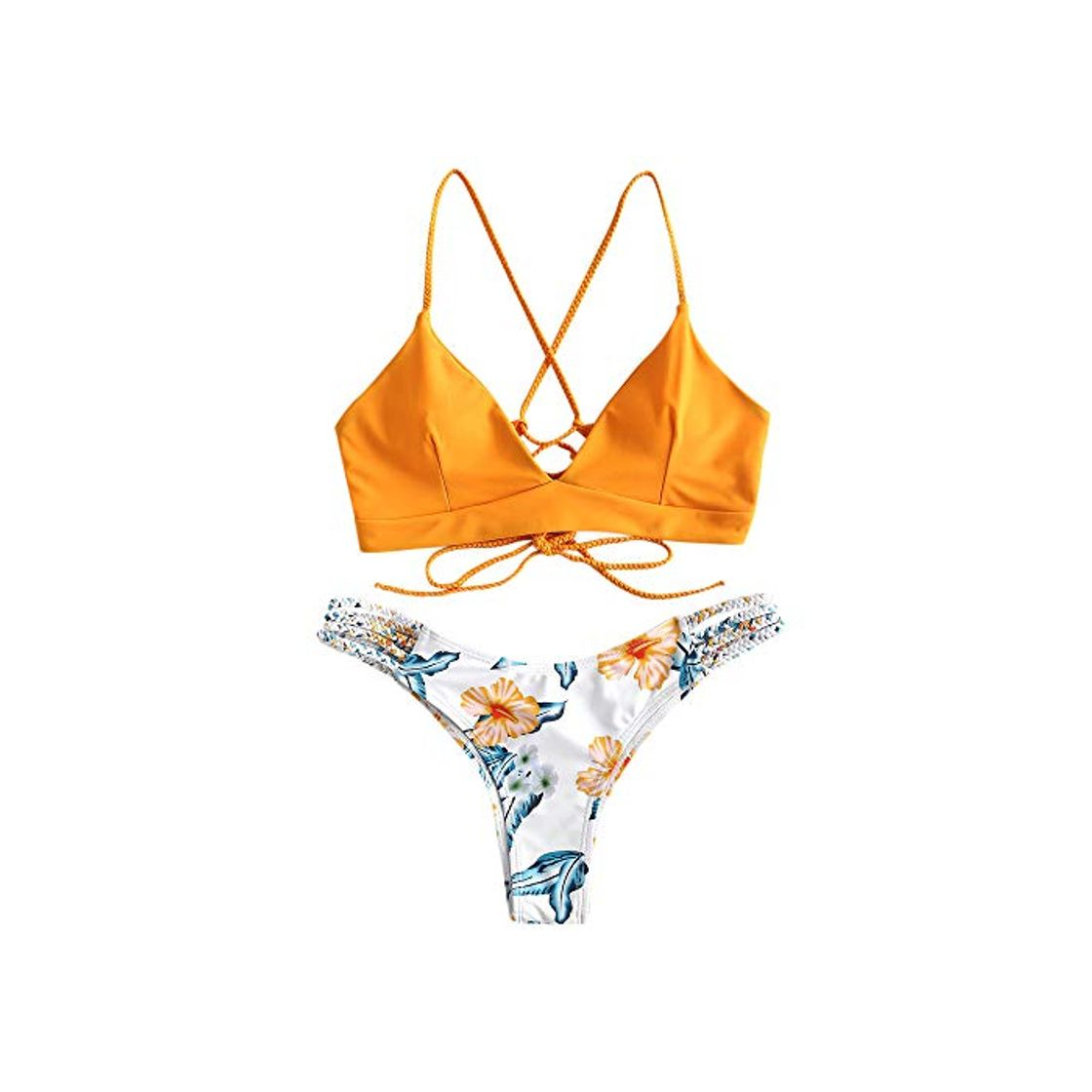 Product ZAFUL - Bikini para mujer con lazos acolchados