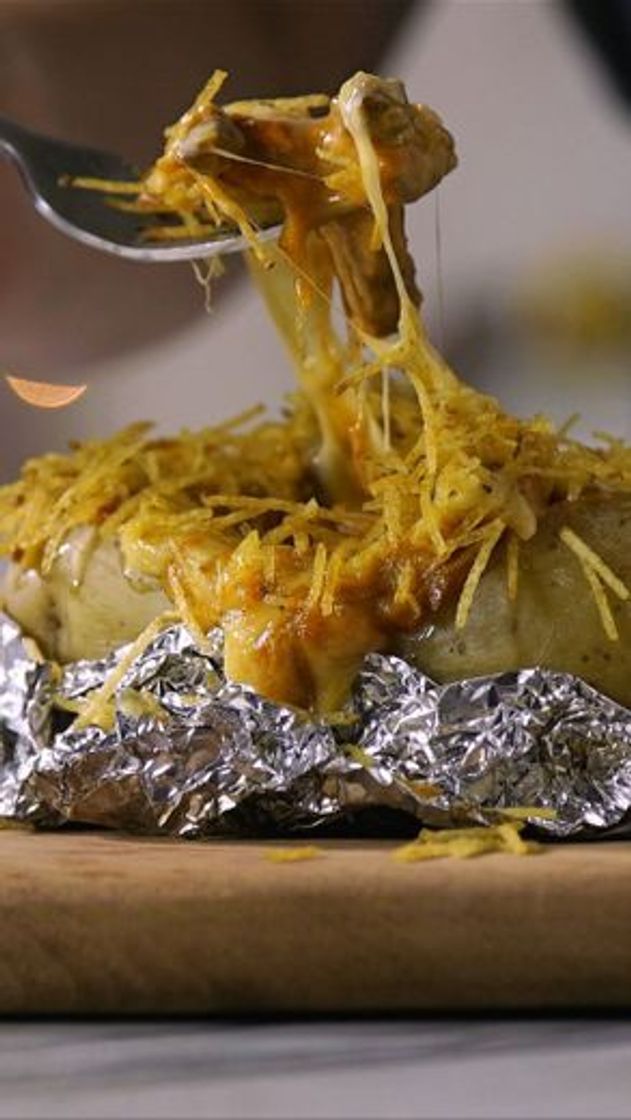 Batata Recheada com Strogonoff