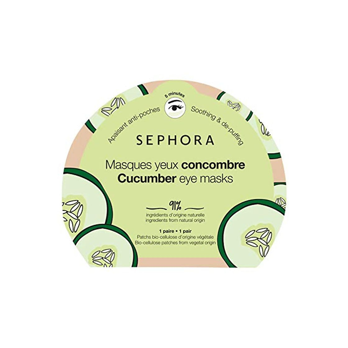 Producto Sephora Collection Natural Cucumber Eye Masks