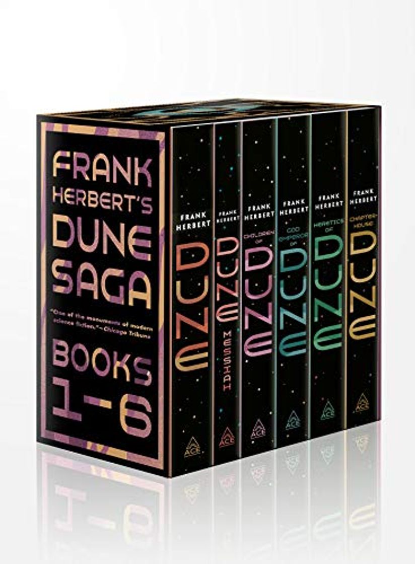 Book Frank Herbert's Dune Saga Set: Dune, Dune Messiah, Children of Dune, God Emperor of Dune, Heretics of Dune, and Chapterhouse: Dune