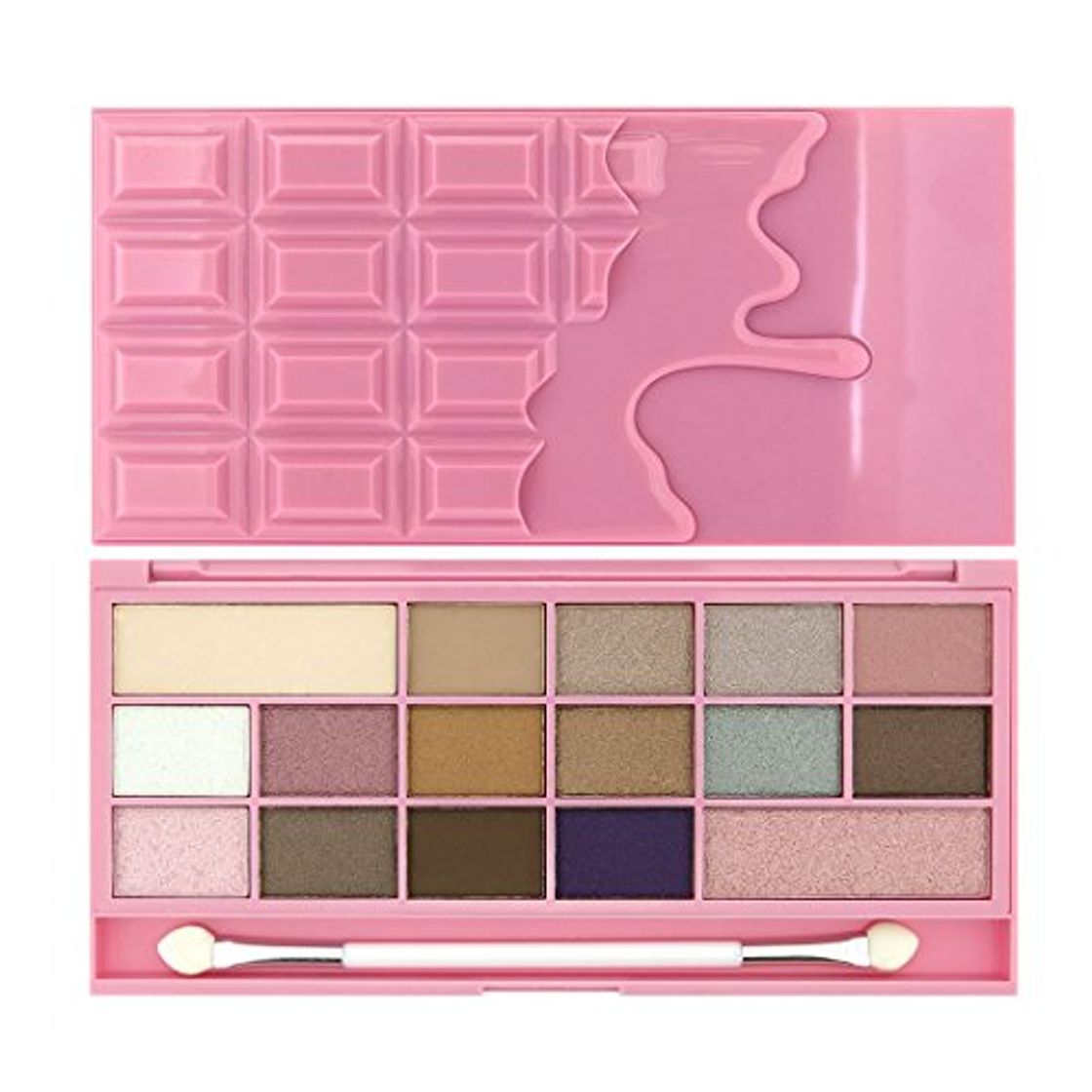 Beauty Makeup Revolution I Heart Makeup Chocolate Eyeshadow Palette Pink Fizz Paleta 16