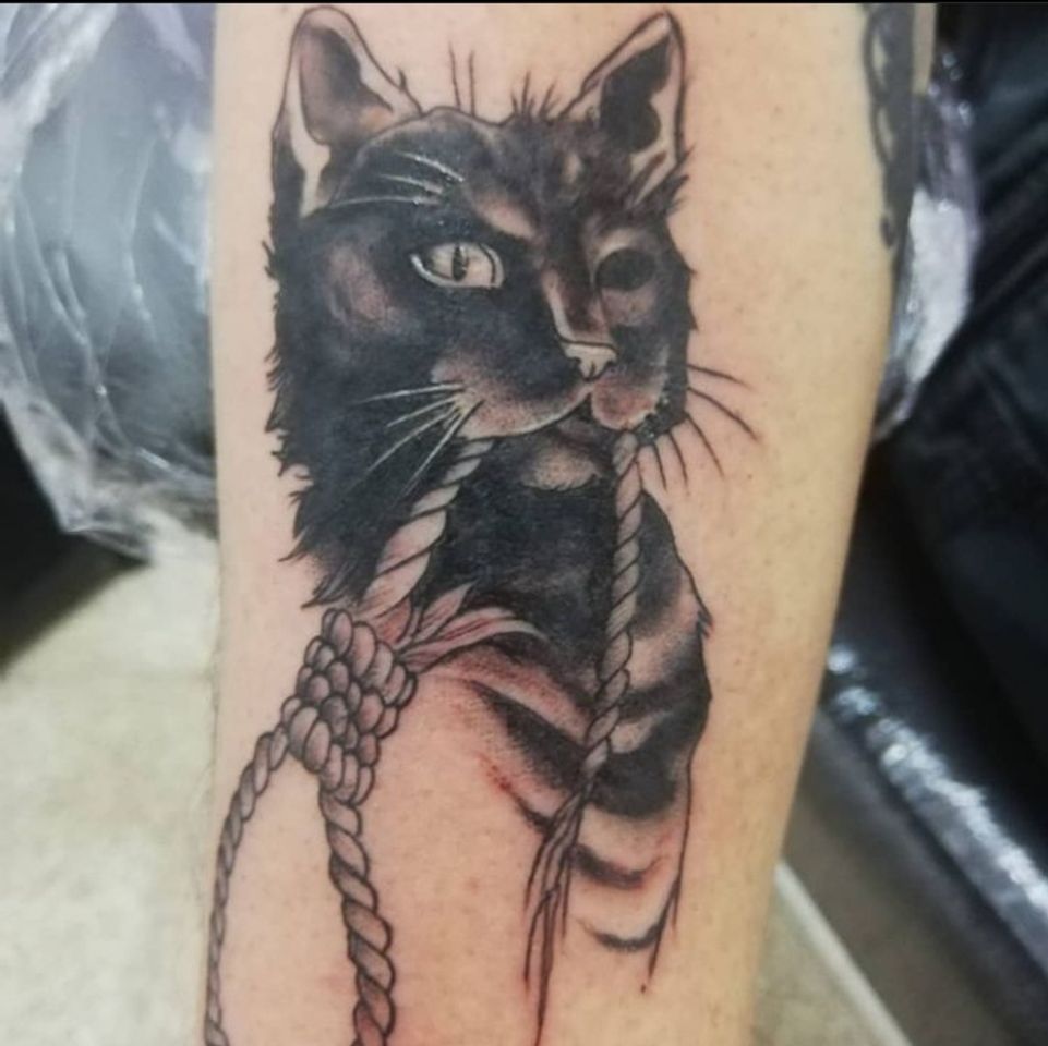 Social Tattoo Gato Guiño