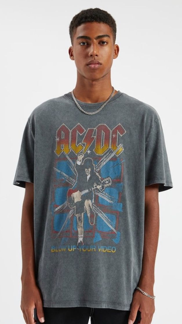 Moda Camiseta ACDC Pull & Bear