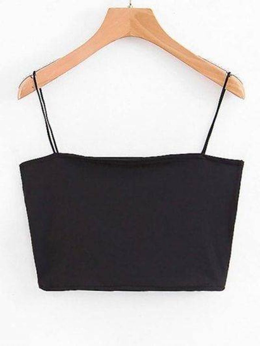 Moda Crop preto basic