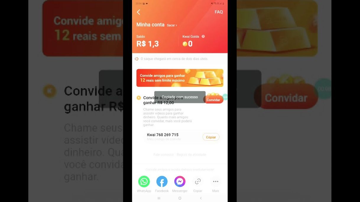 App Usem meu código Kwai492424315 