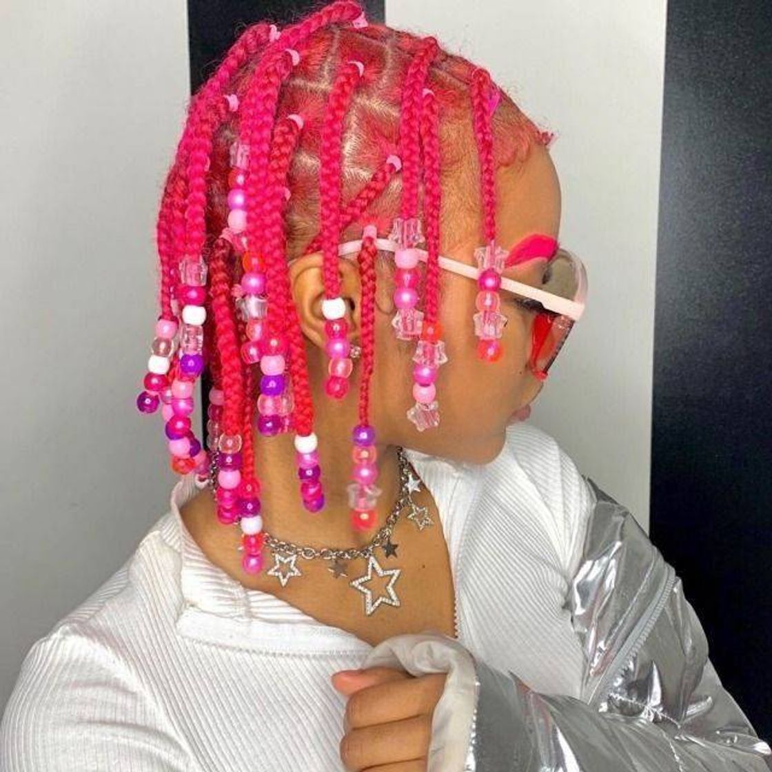 Fashion Box braids pink cute