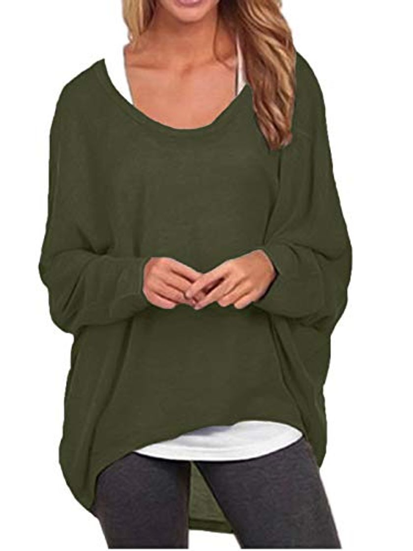 Social ZANZEA Mujeres Sexy Suelto Sólido Irregular Manga Larga Baggy Jumper Casual Tops