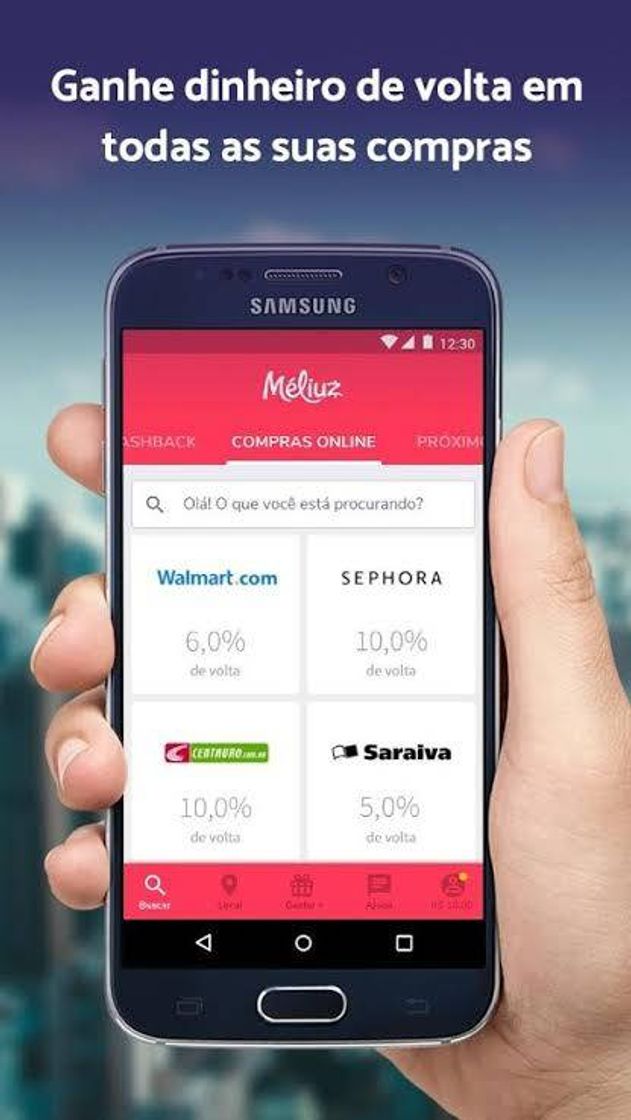 App Méliuz: Cupons e cashback