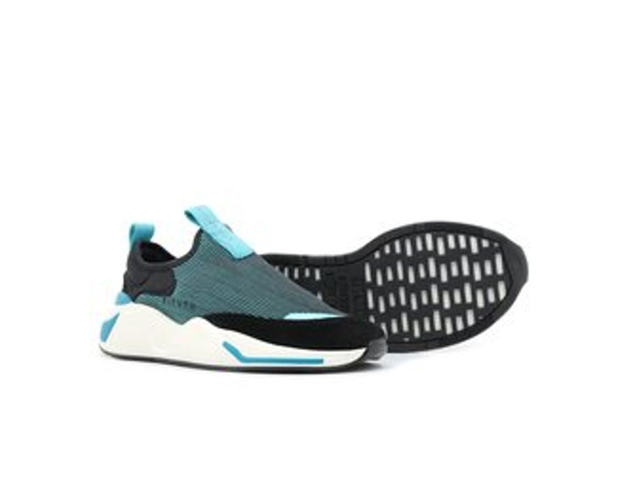 Tênis Azul Beat Slip On Lo-Fi Feminino