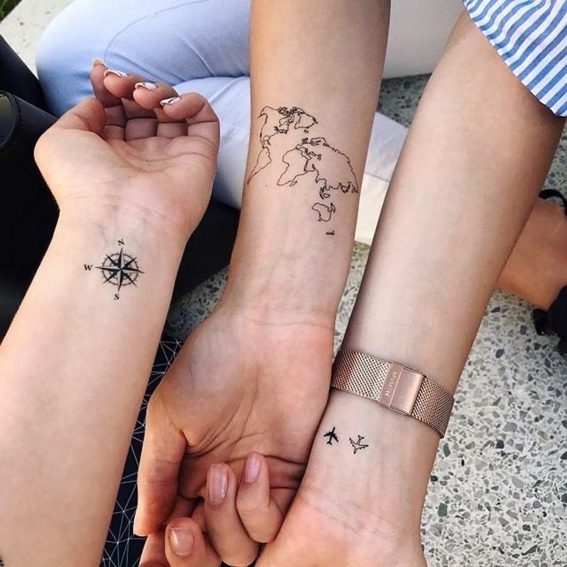 Fashion travel tattoo 