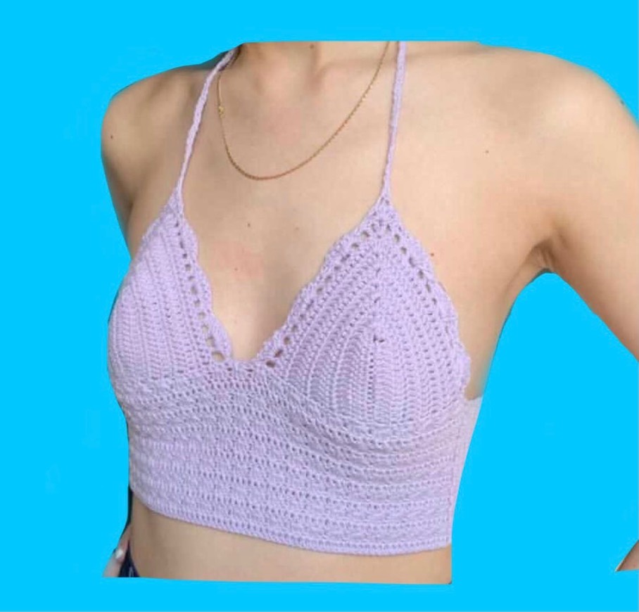 Fashion Top em crochet 